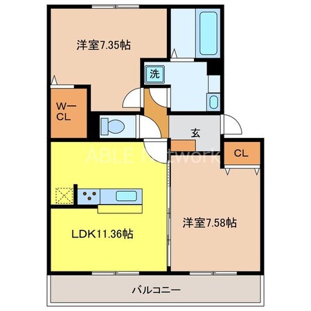 ミナージュ リラの物件間取画像